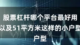 股票杠杆哪个平台最好用以及51平方米这样的小户型